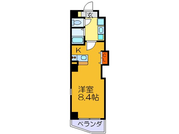 カシェット緑橋の物件間取画像